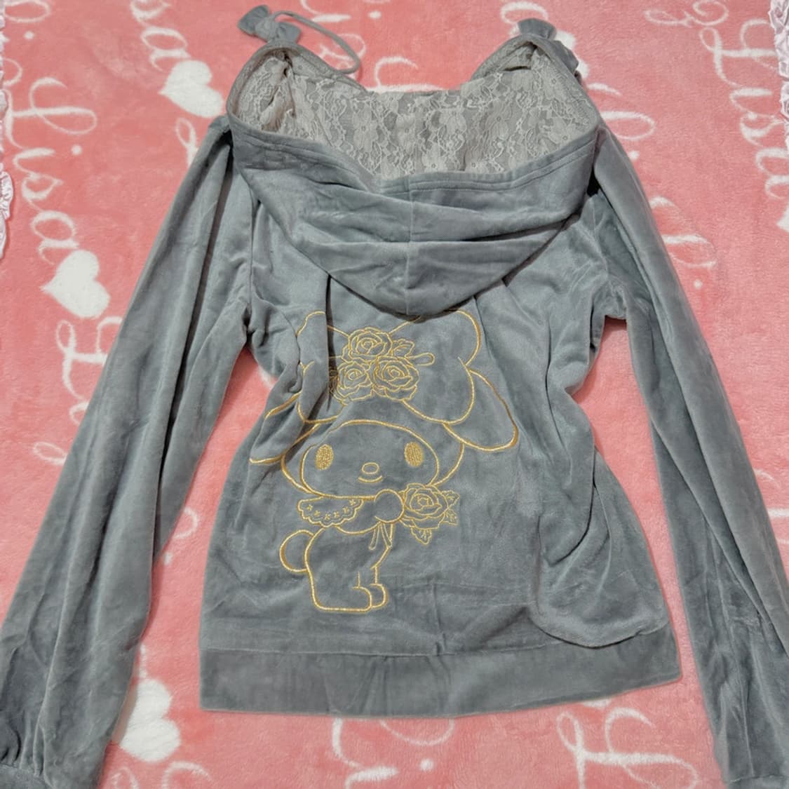 (새상품) 리즈리사 리즈멜로 마이멜로디 갸루 후드집업 대대장 셋업 상품이미지2