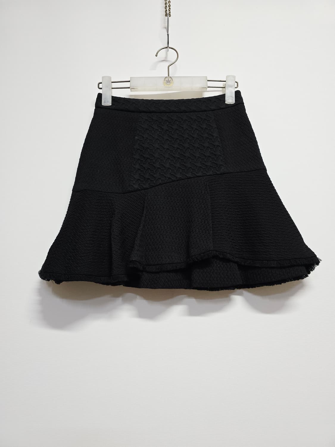 SJSJ 블랙 플레어 미니 스커트 상품이미지1