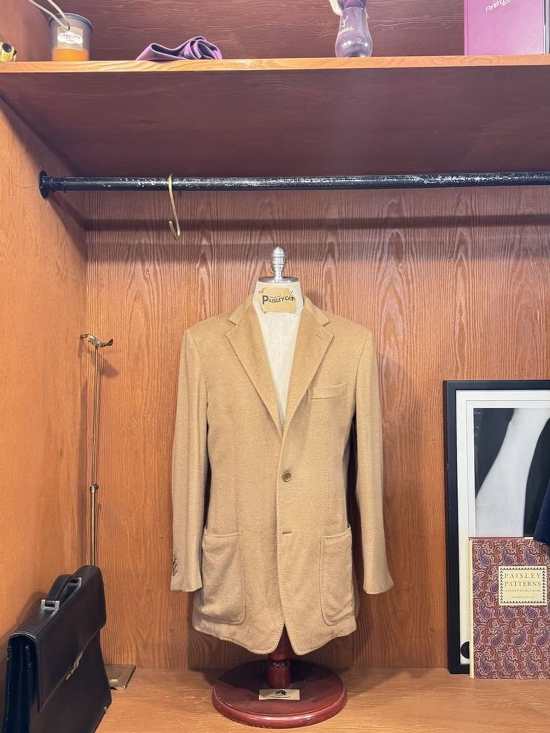 페레가모 카멜헤어 자켓 상품이미지1