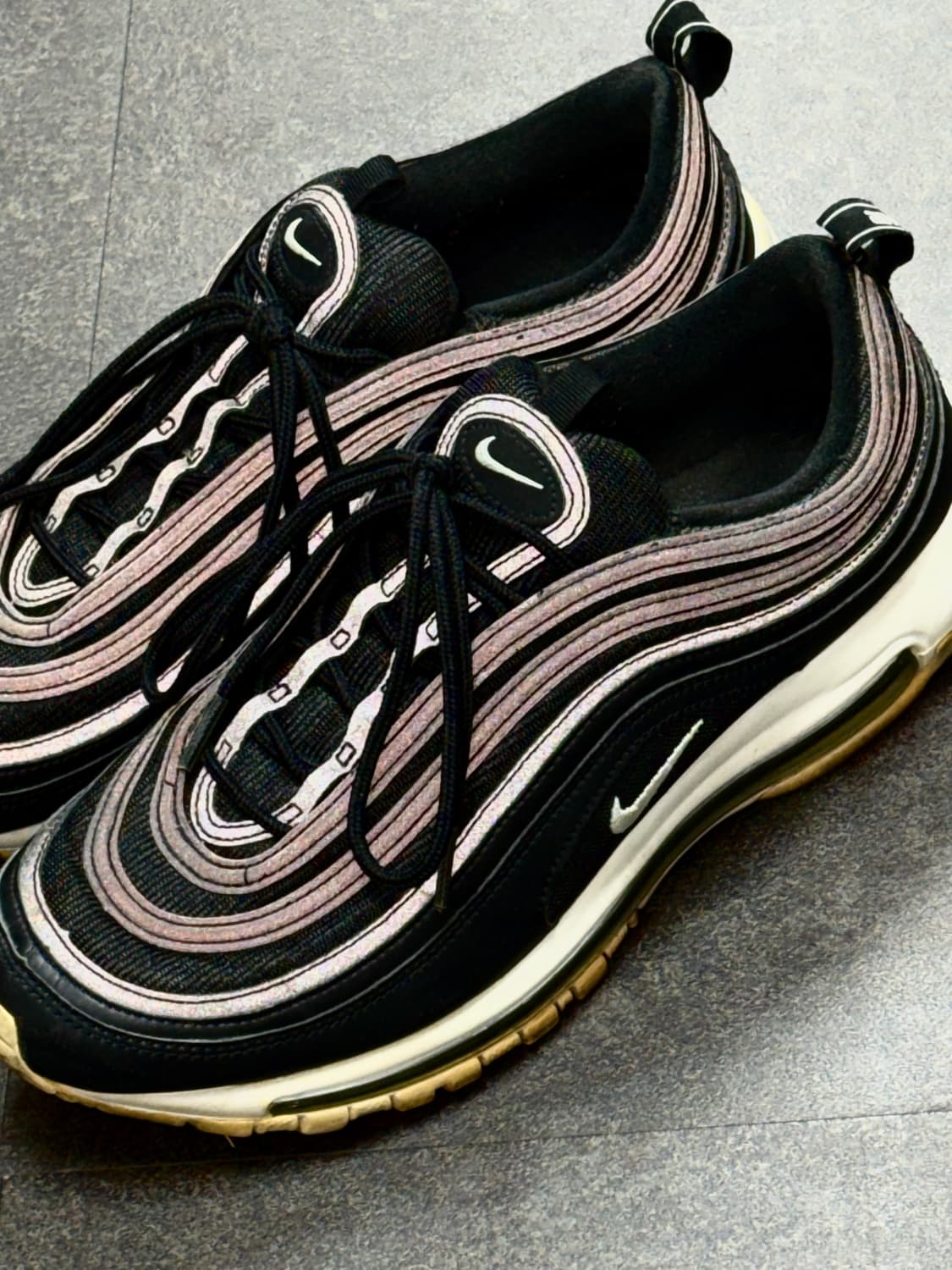 285 / 나이키 에어 맥스97 검흰 Nike AirMax97  상품이미지2