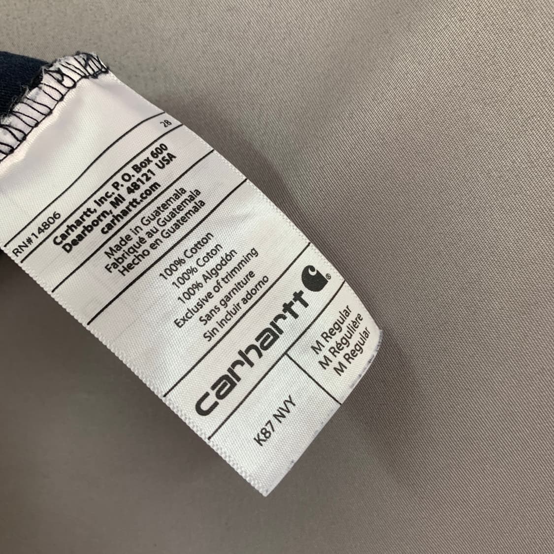 M 칼하트 오리지널핏 K87 포켓 반팔티 상품이미지5