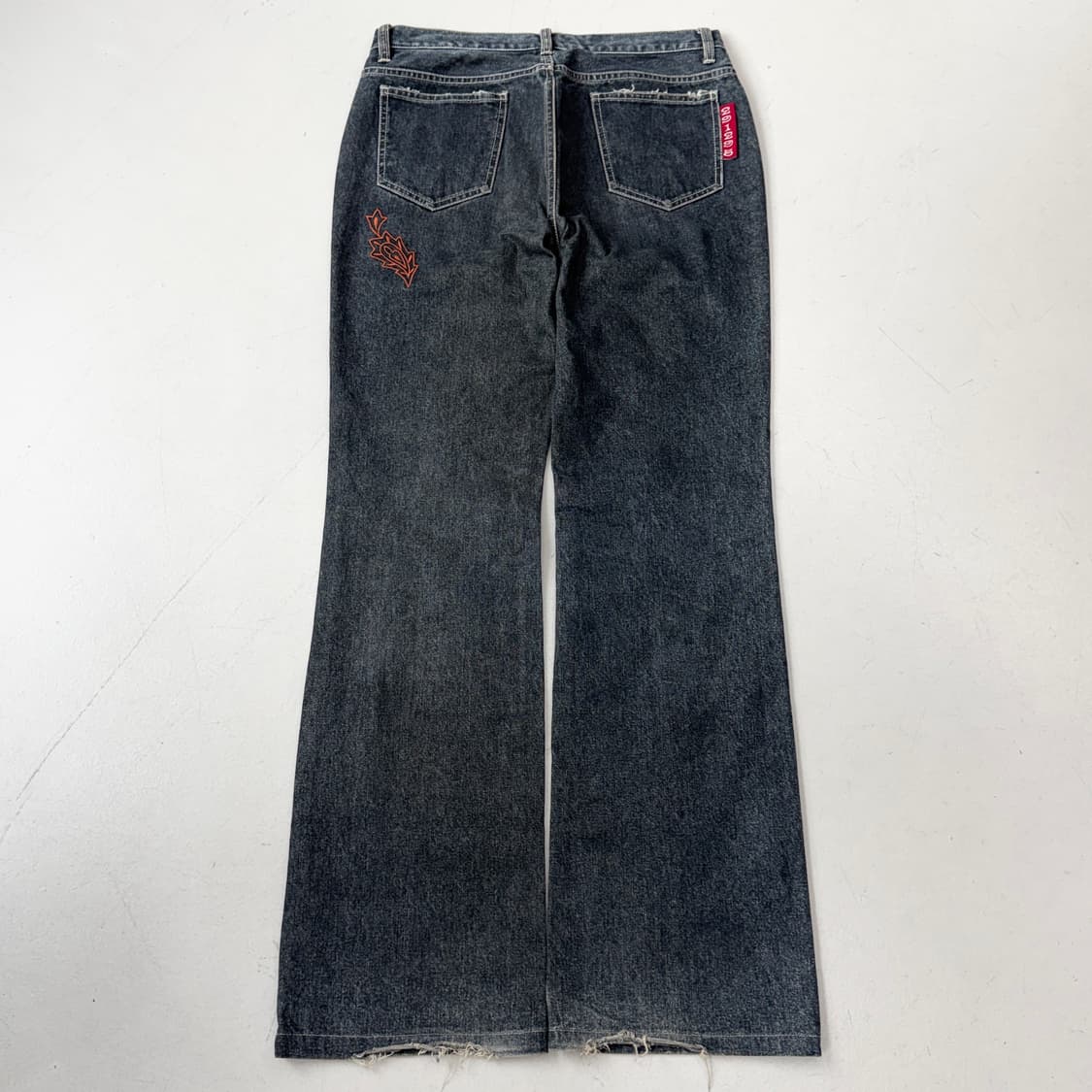 291295=HOMME 제팬 자수 부츠컷 워싱 데님팬츠 상품이미지3