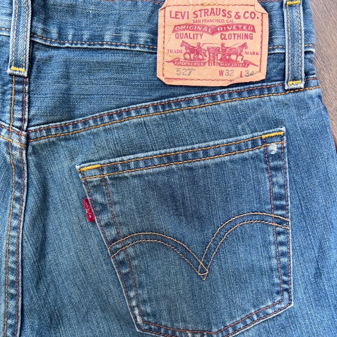 00s 리바이스 Levi’s 527 로우 부츠컷 데님 팬츠 상품이미지9