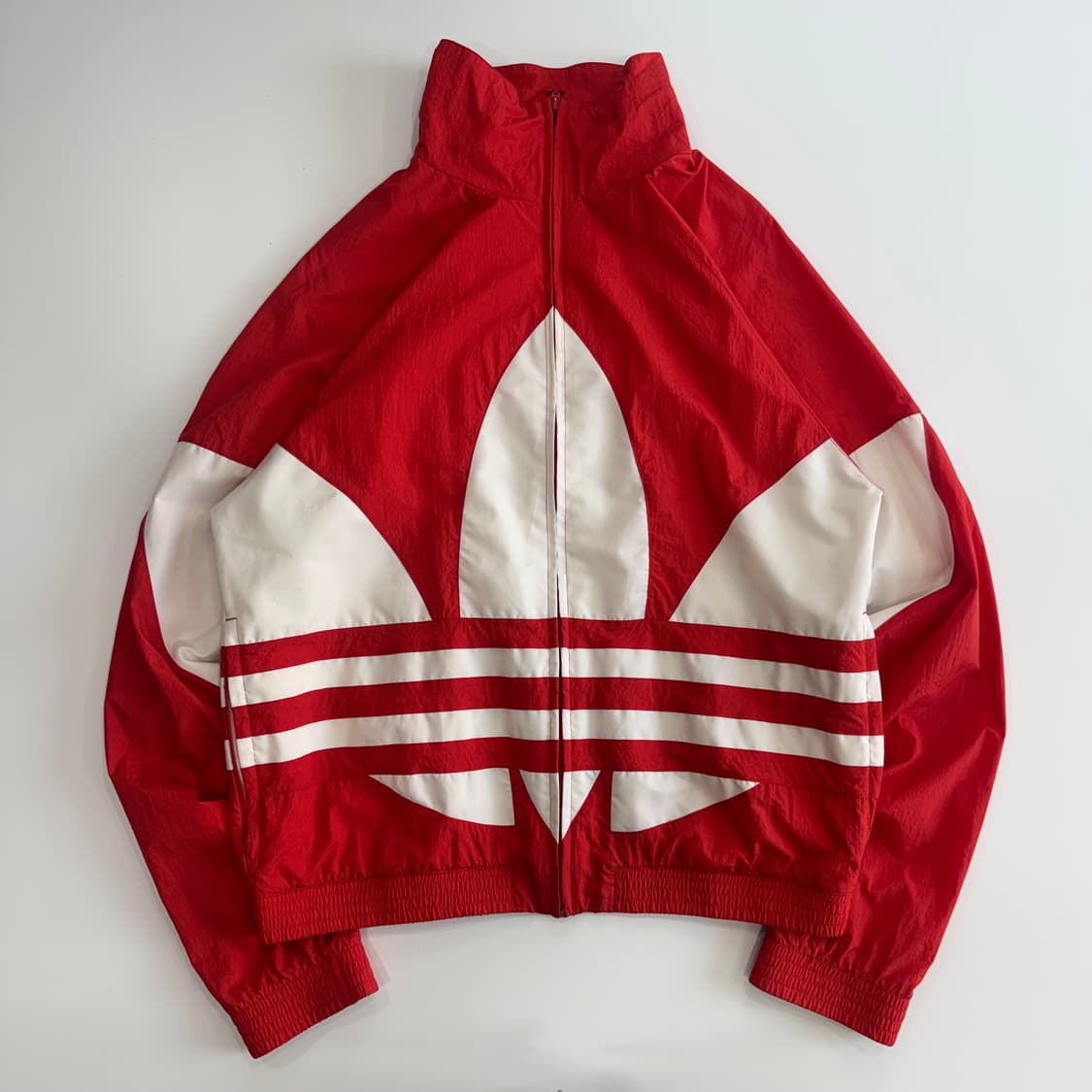 Adidas 아디다스 빅 파이어로고 레드 바람막이 상품이미지3