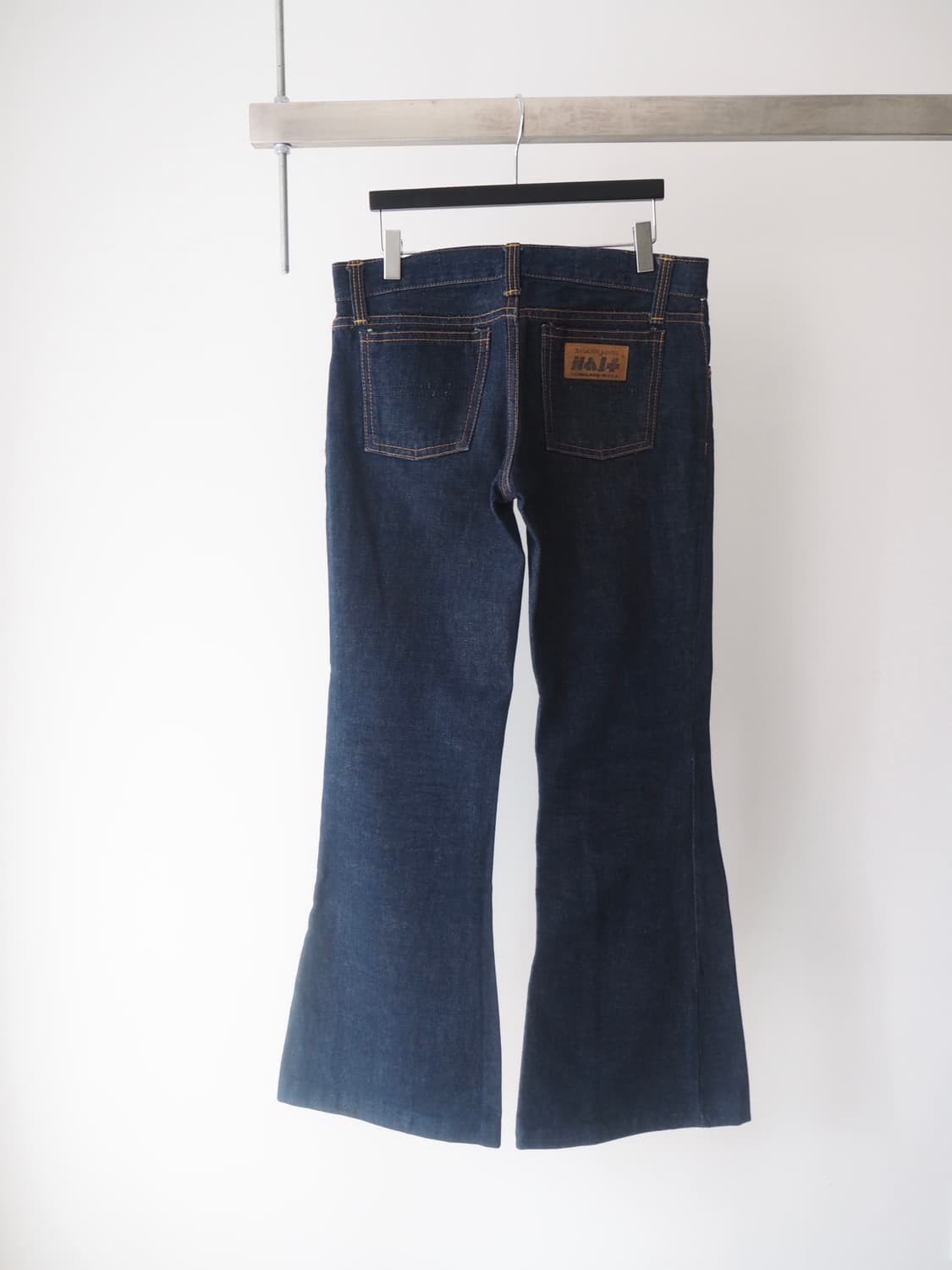 1970's Half bell bottom denim pants  상품이미지4