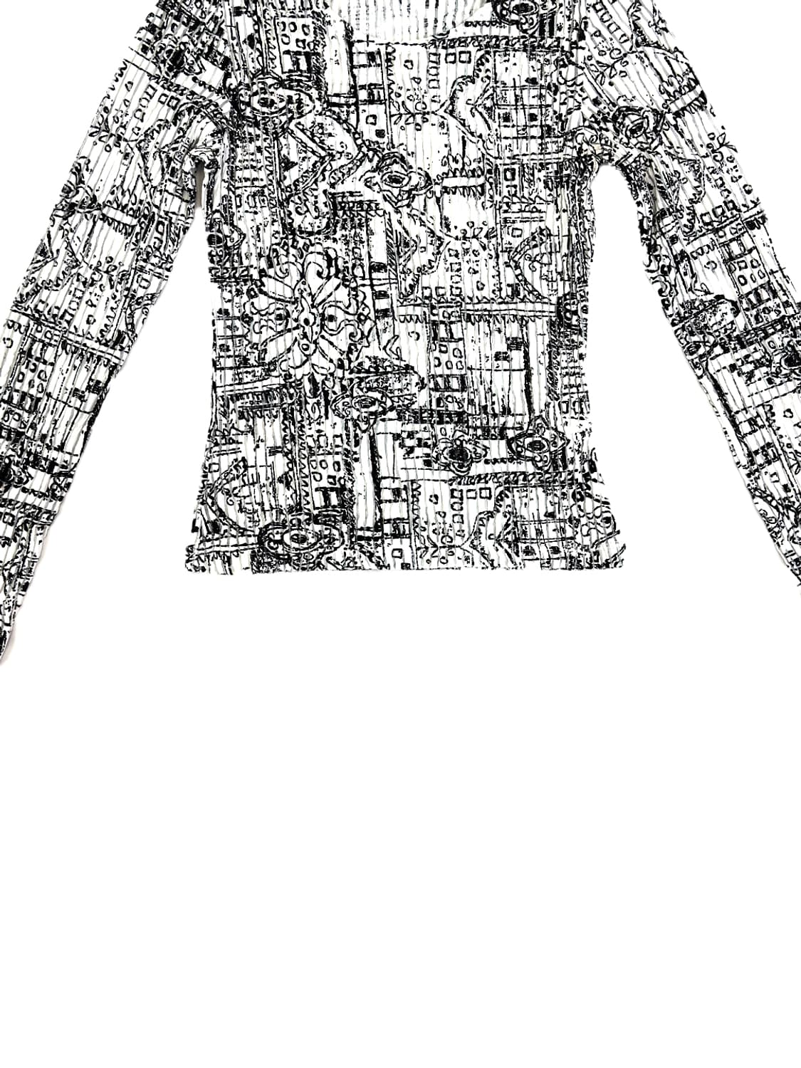 Anne Fontaine Abstract Pleated Top/ 1 상품이미지4