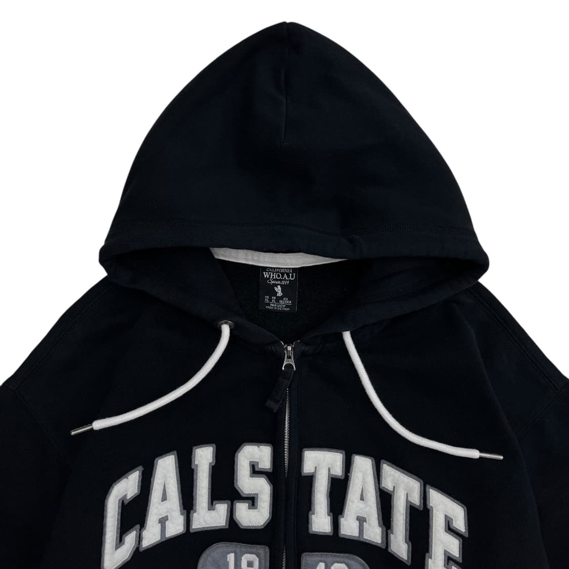 후아유 센터로고 블랙 후드집업 XL 상품이미지4