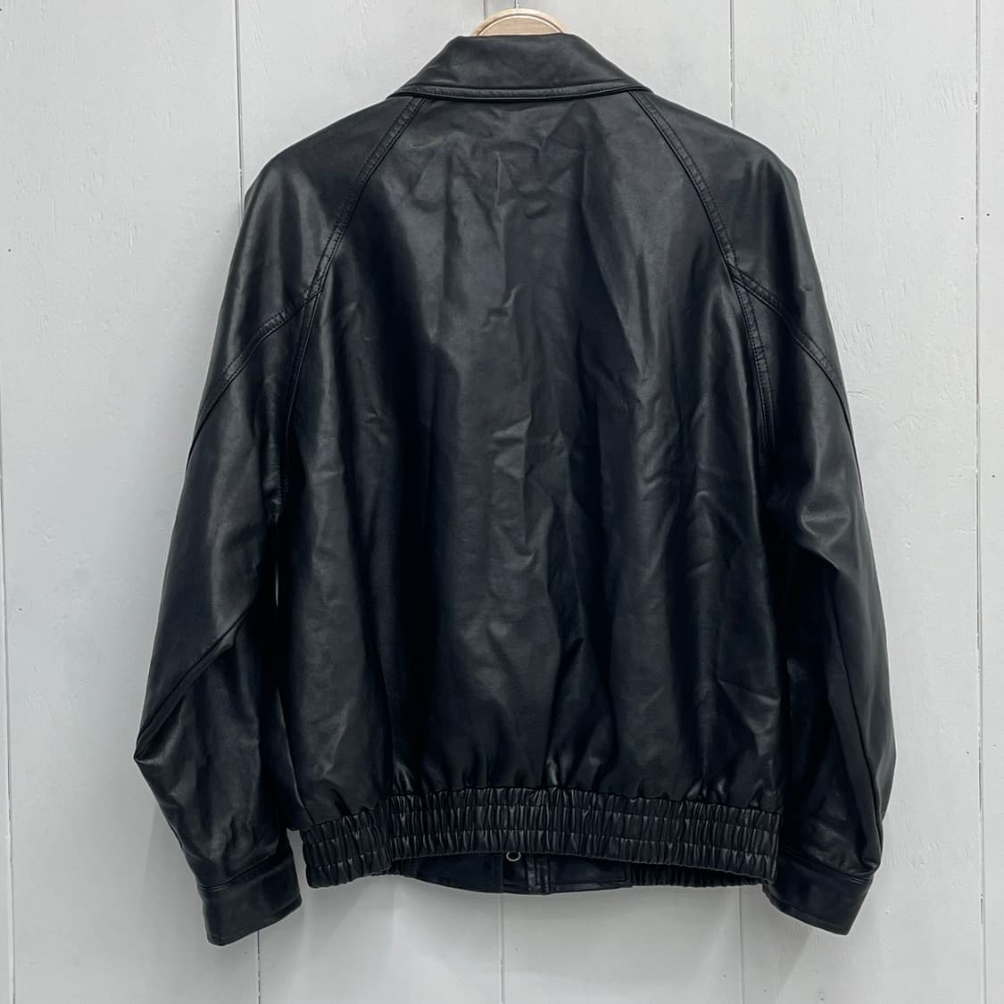 8세컨즈 페이크 레더 집업 블루종 자켓 상품이미지3