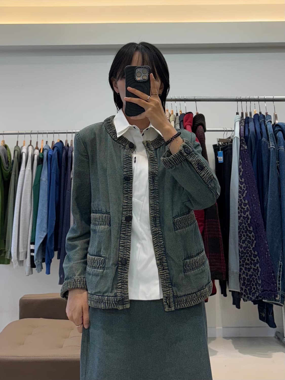 샤넬 데님 셋업 상품이미지5