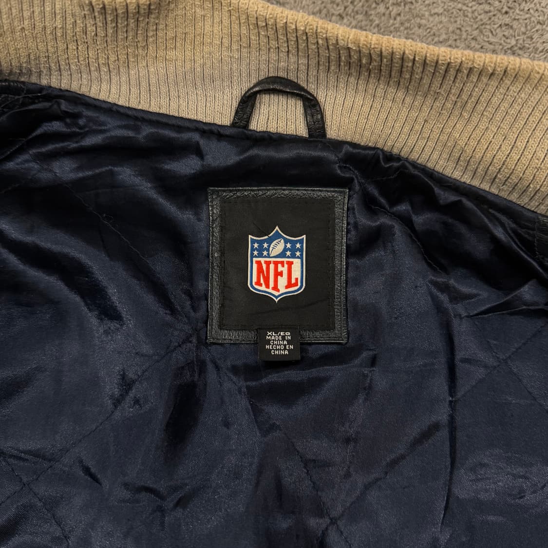 [정품/XL] NFL G-III 뉴잉글랜드 패트리어츠 레더 바시티 자켓 상품이미지5