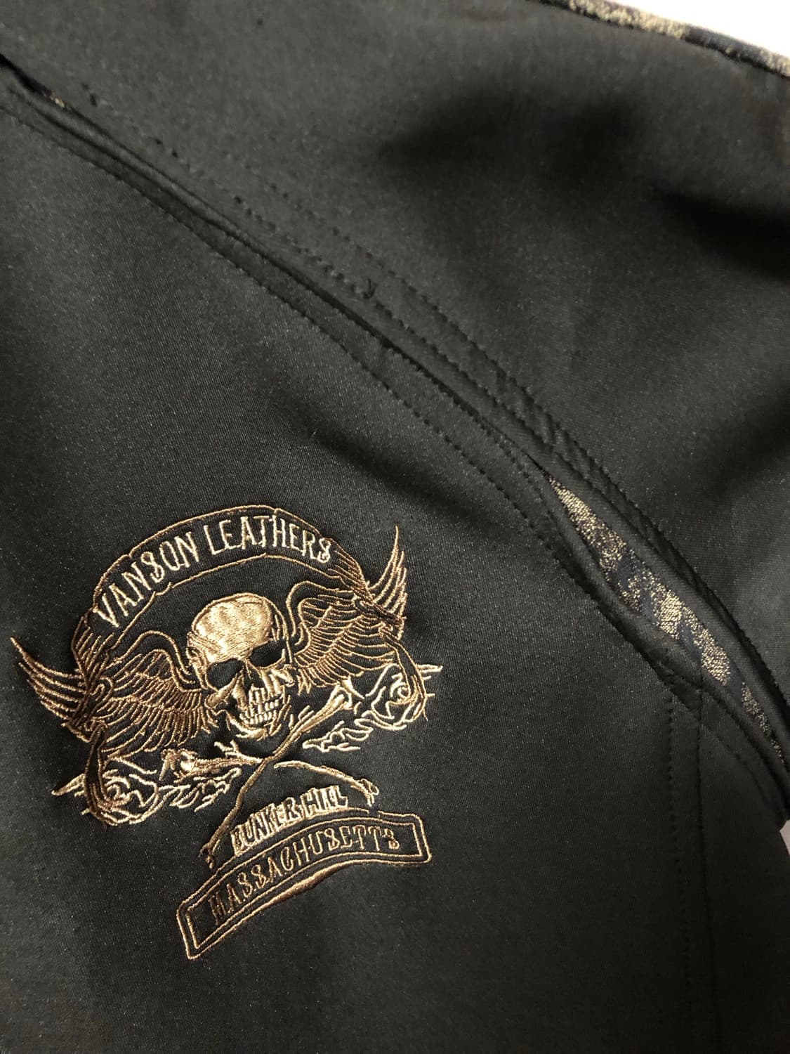 밴슨 스컬자수 레오파드 져지 상품이미지5