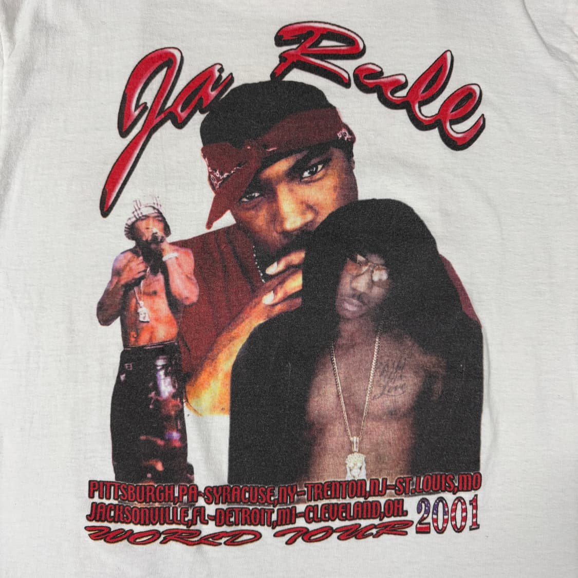 빈티지 2001 Ja Rule 자룰 월드투어 롱슬리브 랩티셔츠 상품이미지6