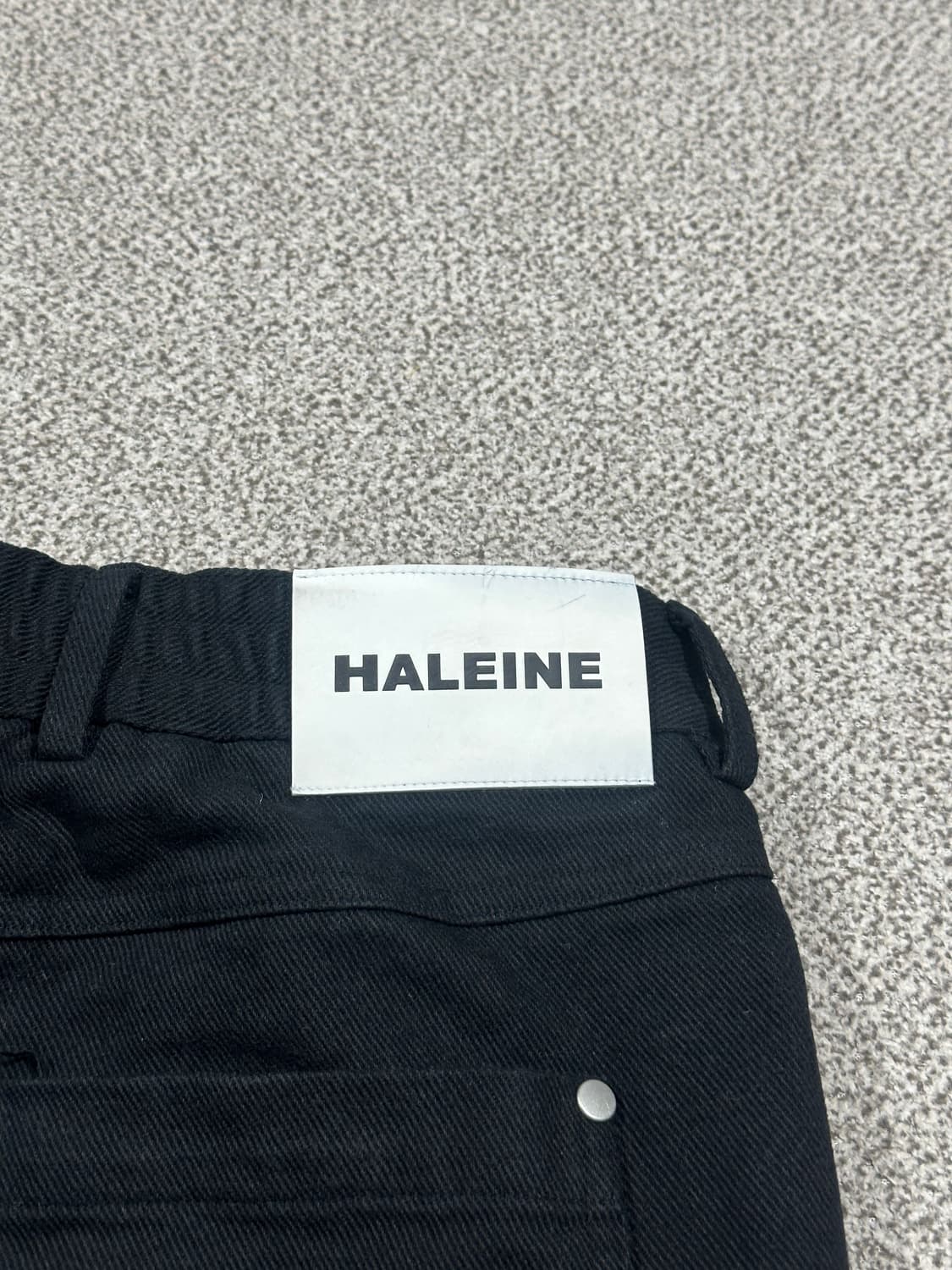 알렌느 스터드&카펜터 팬츠 1사이즈 블랙 상품이미지5