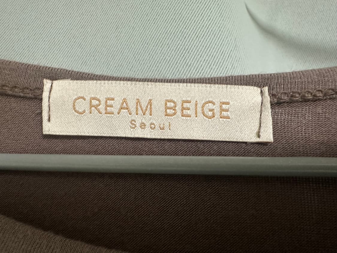 Creambeige 슬림핏 브라운 롱슬리브 상품이미지4