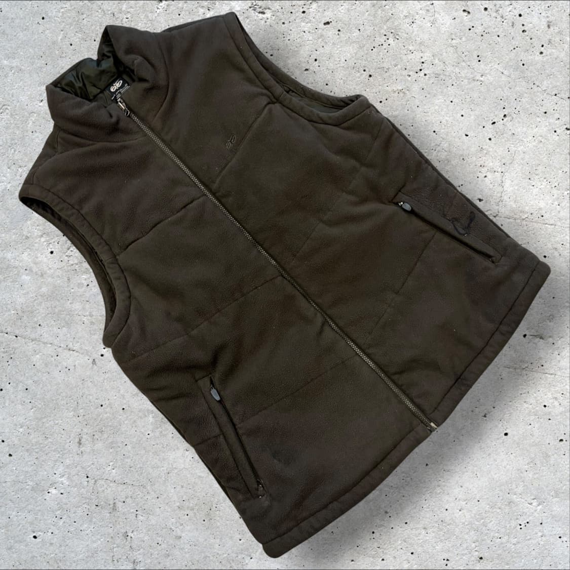 [XL] 11s 나이키 브라운 카키 플리스 패딩 조끼 D668 상품이미지1