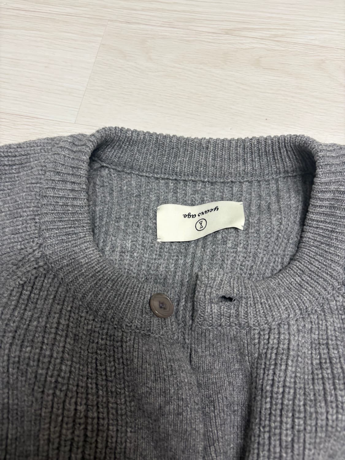 (L)이얼즈어고 가디건 그레이 상품이미지2