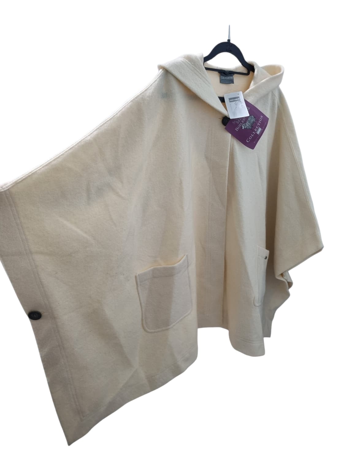 미사용 새제품) 가이거 양모 100퍼 판초 가디건 M 상품이미지2