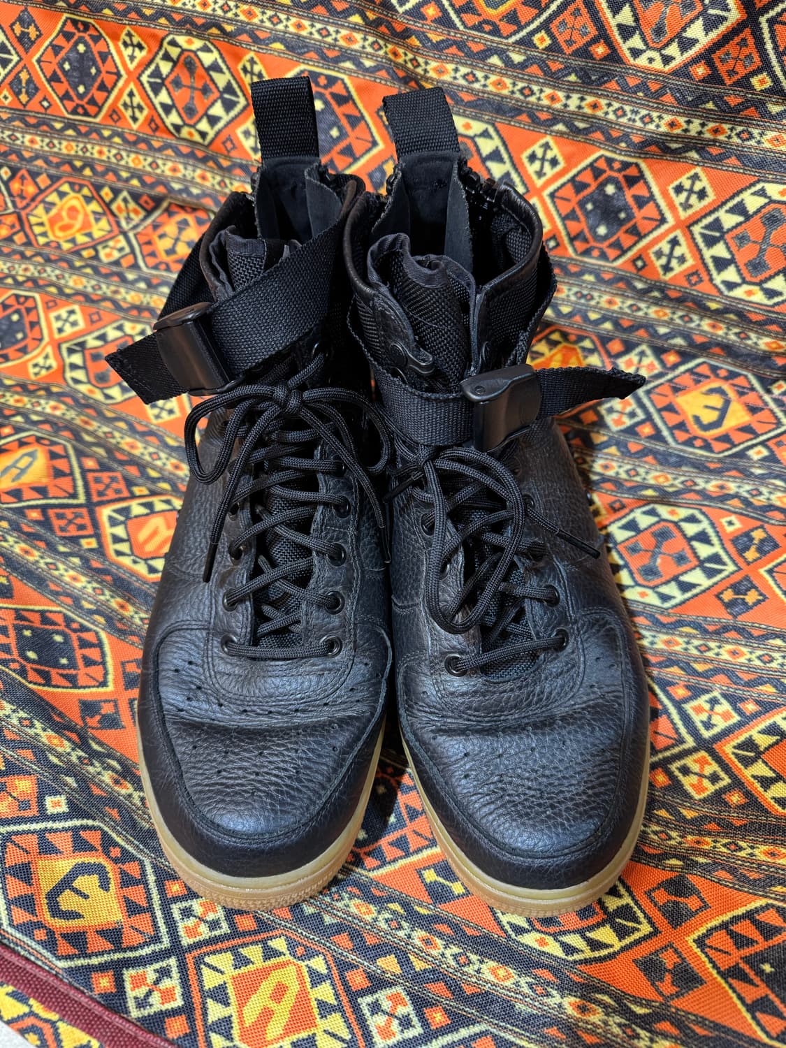 285/깔창없음/나이키 SF 에어포스 1 미드 블랙  상품이미지2