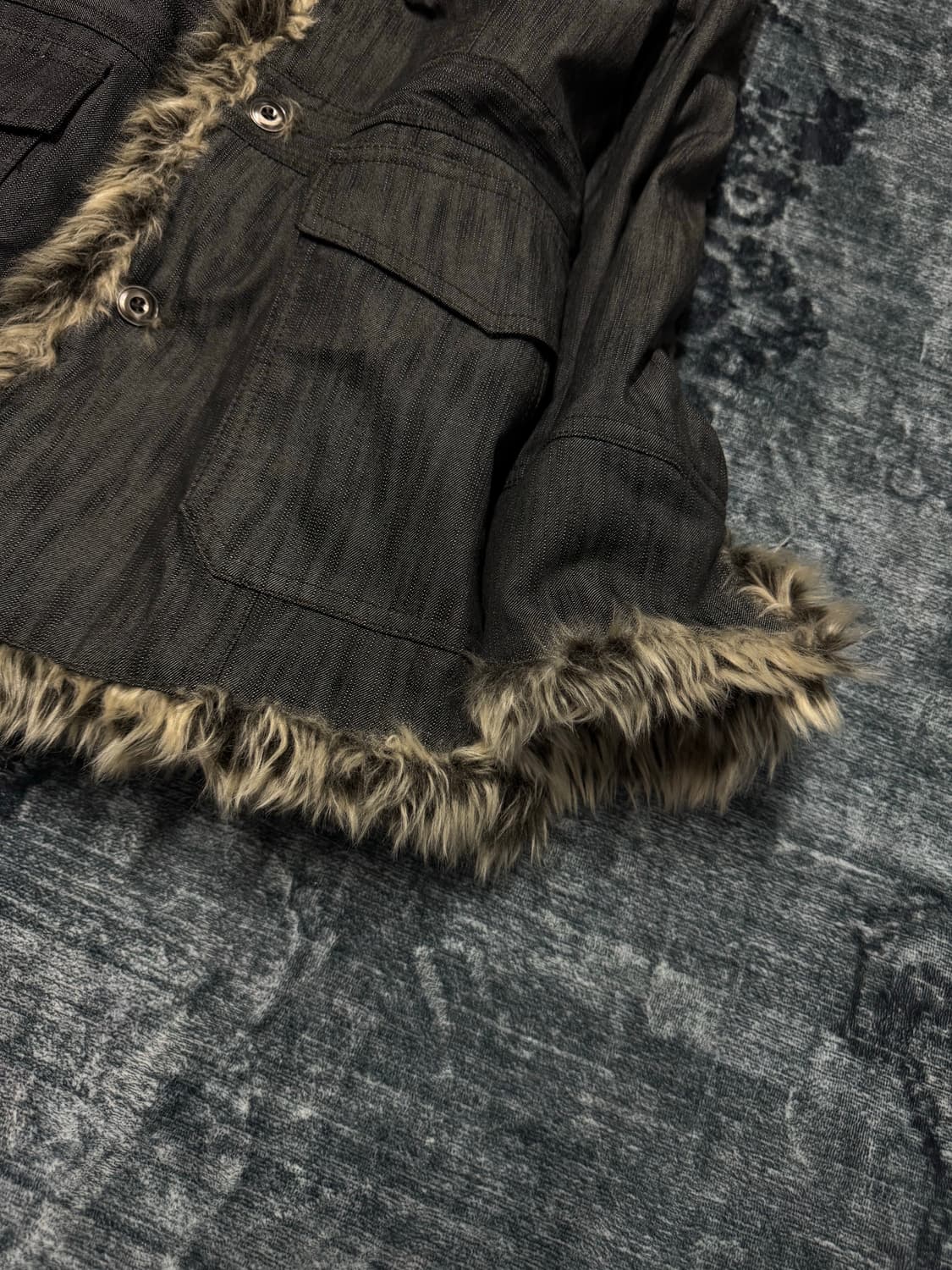 Nicole club for men vkei trimming fur ja 상품이미지5