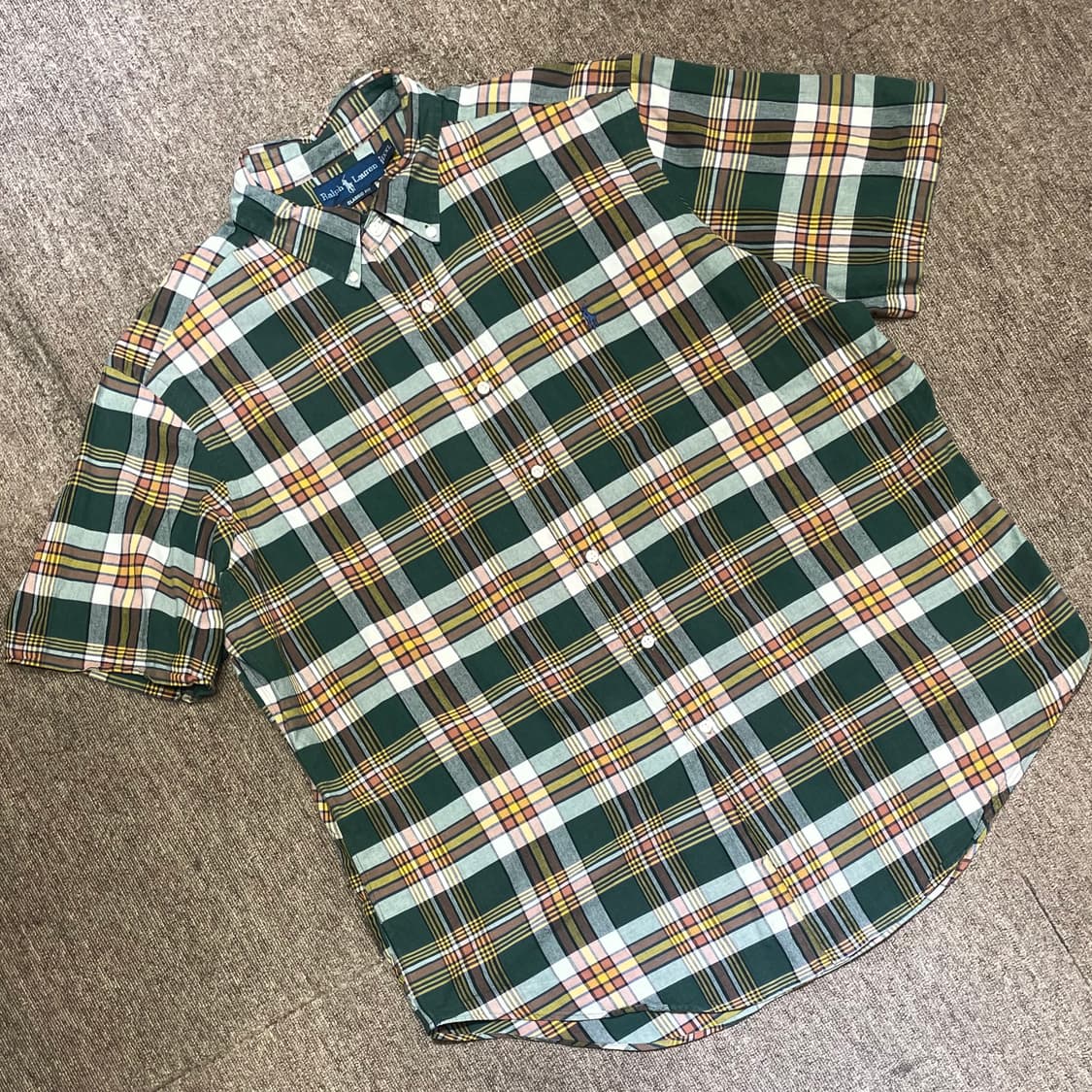 (2XL) POLO 폴로 랄프로렌 체크 반팔 셔츠 클래식핏 상품이미지1