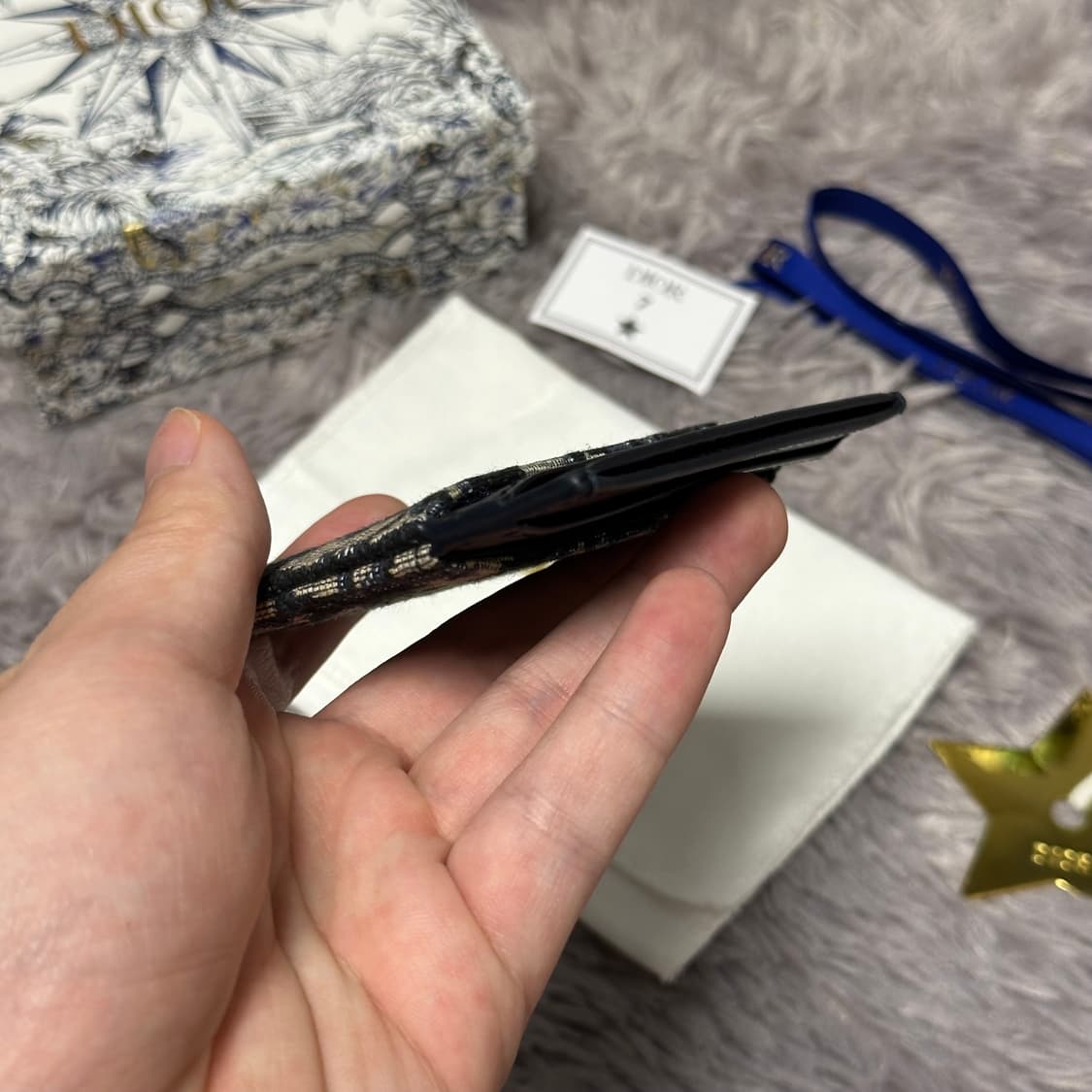 [풀구성] 디올 오블리크 몽테인30 카드지갑 베이지 상품이미지5