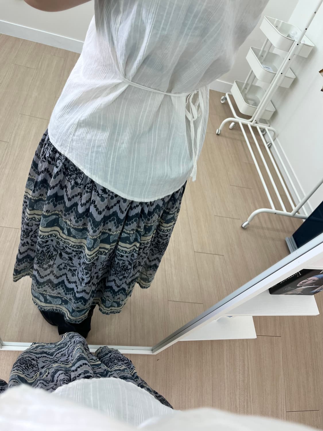 빈티지 패턴 모리걸 코디 상품이미지7
