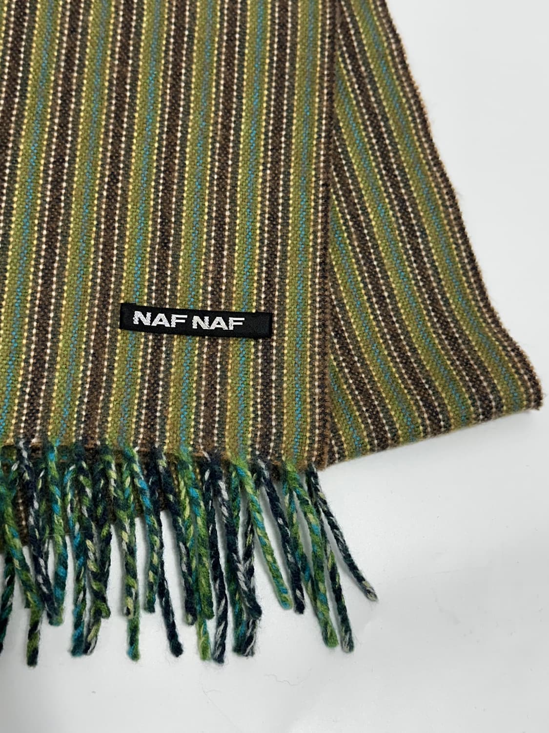 naf naf 모 스트라이프 머플러 made in japan 일본빈티지 상품이미지4