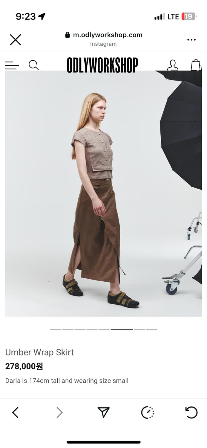 ODLYWORKSHOP 오들리워크샵umber wrap skirts 레더 상품이미지3