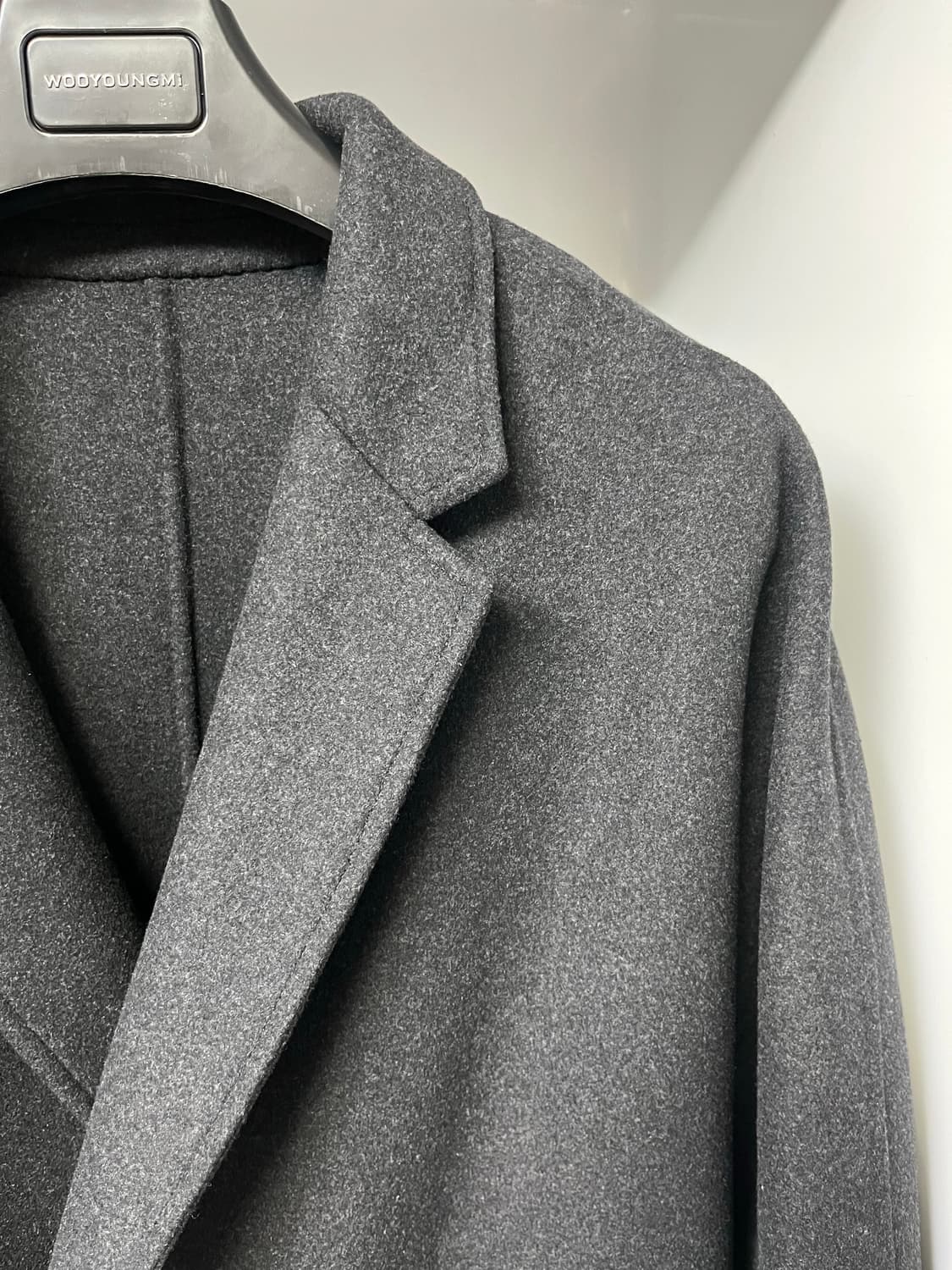우영미 그레이 캐시미어 코트 48사이즈 상품이미지3