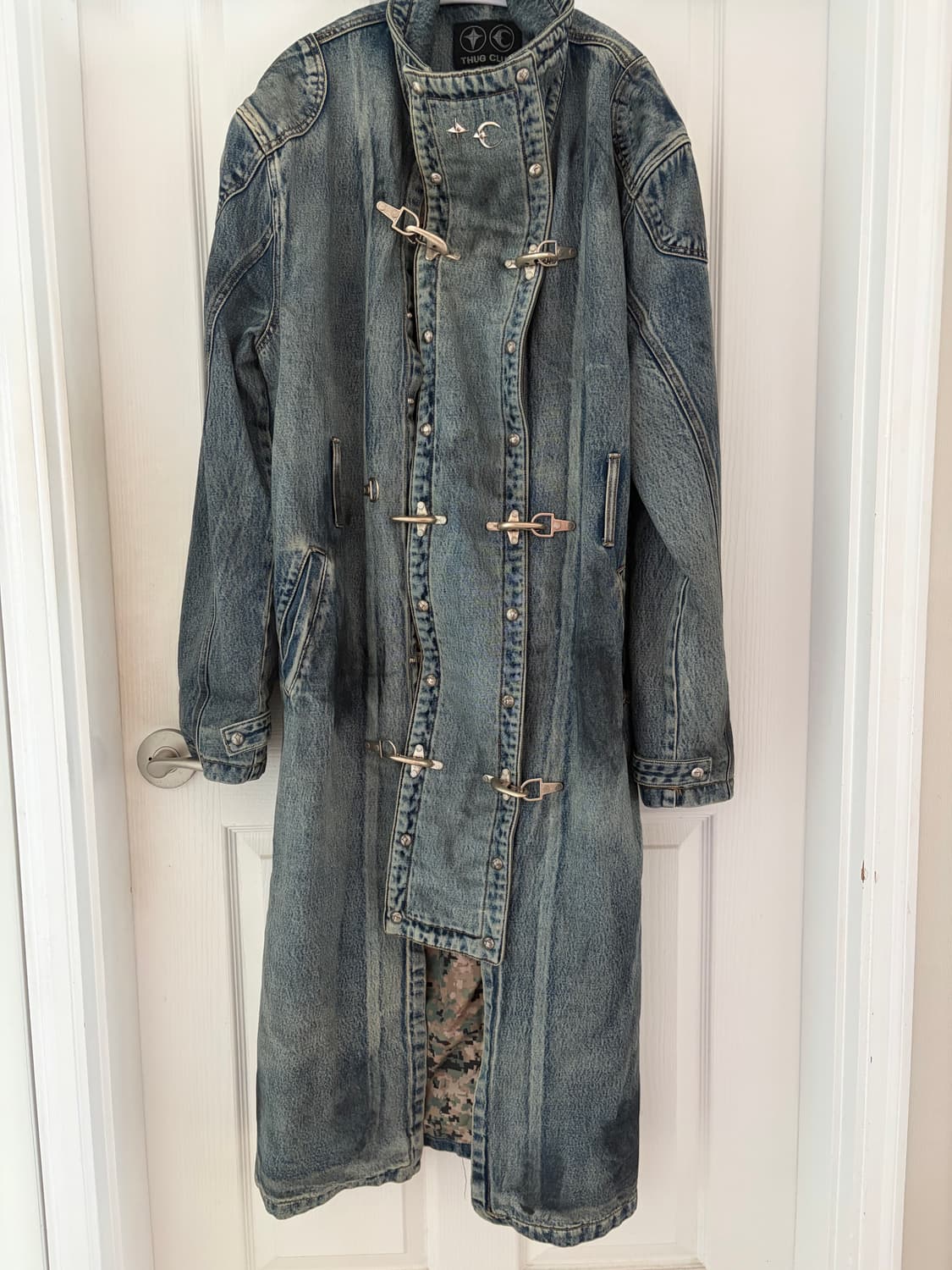 떠그클럽 데님 트렌치코트 상품이미지2