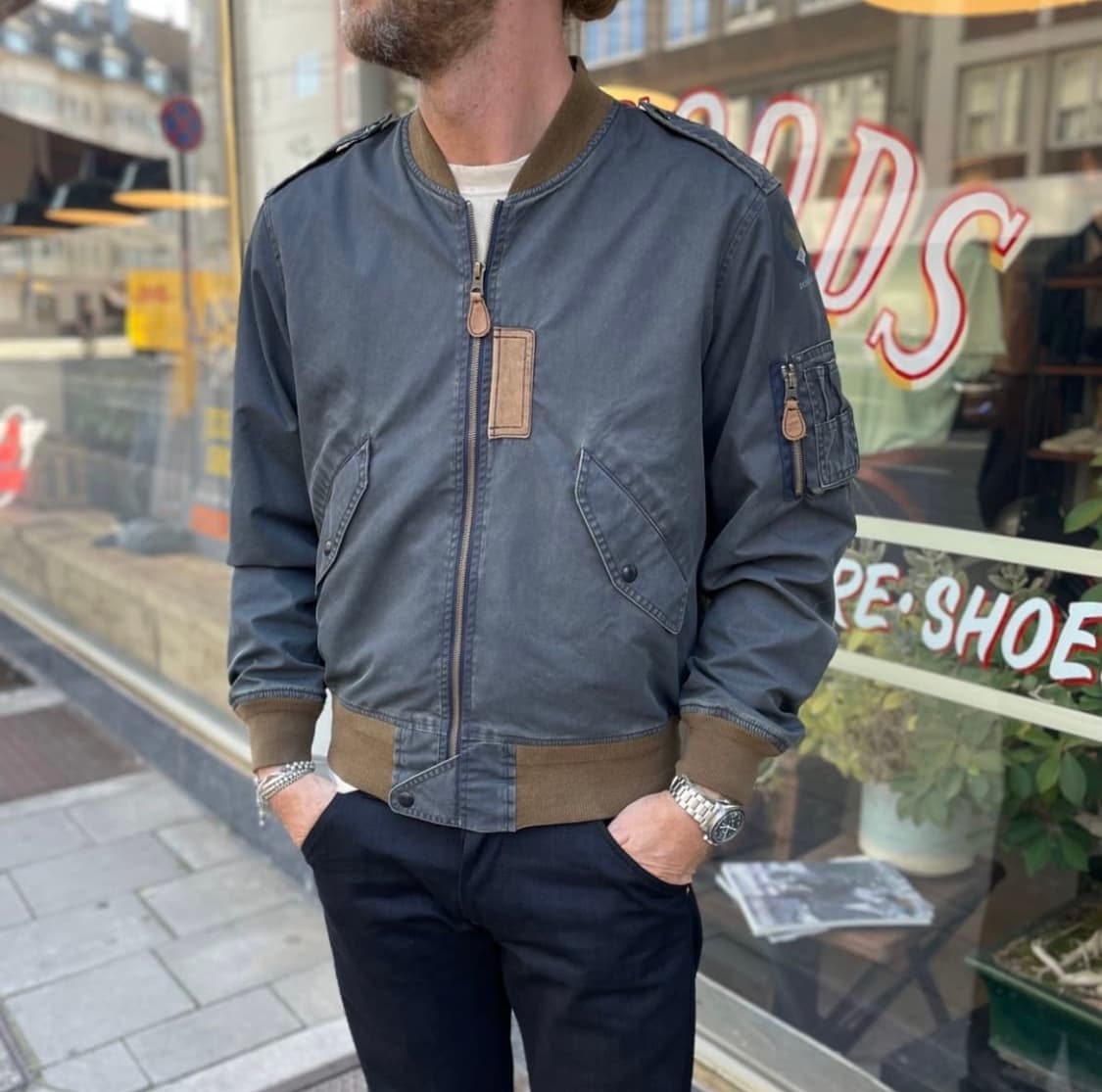 더블알엘 ma-1 자켓 S  상품이미지6