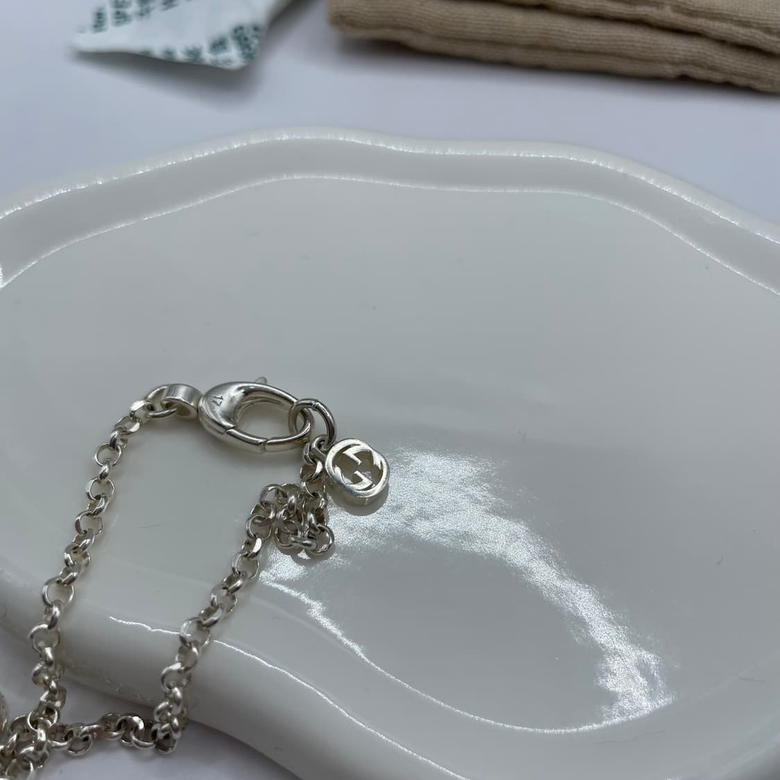 구찌 실버 팔찌 17호 GG 마몽 브레이슬릿 상품이미지6