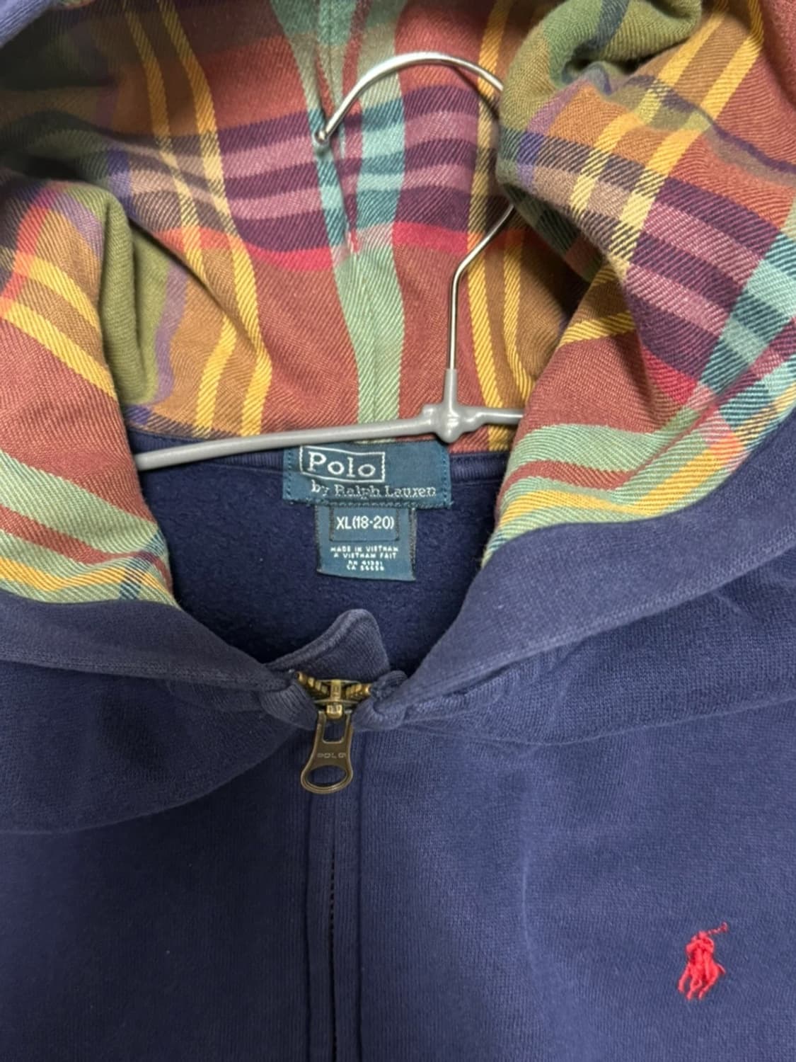 폴로 랄프로렌 네이비 후드집업 상품이미지2