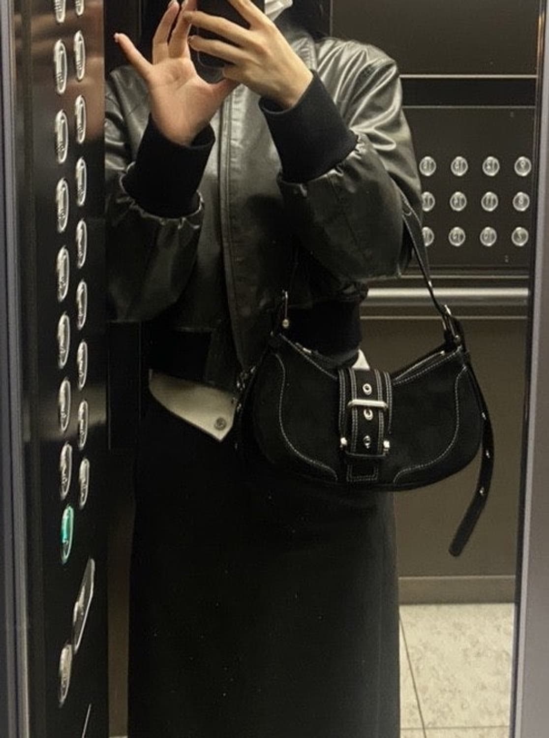 OSOI 오소이 가방 호보 브로클 블랙 데님 상품이미지7