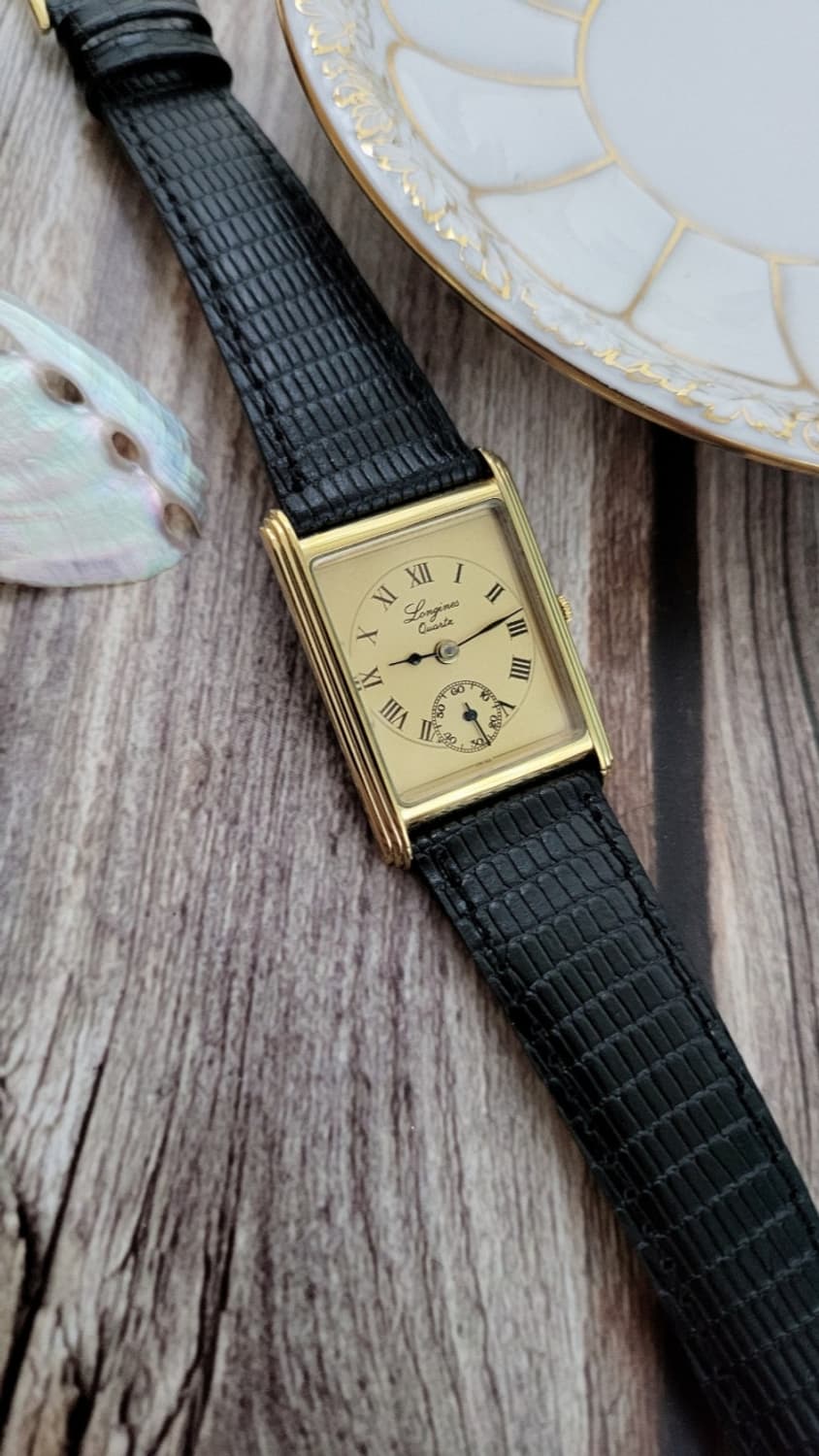 정품 론진 150주년  탱크 클래식 남성용 쿼츠시계 상품이미지4