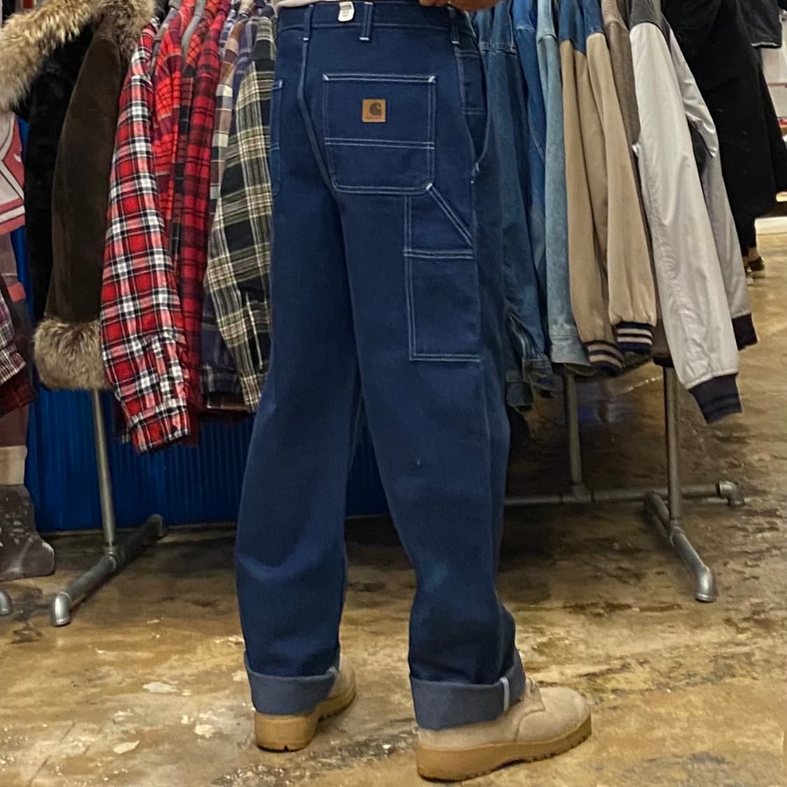 새상품)USA 칼하트xCiNTAS 콜라보 데님 워크팬츠 상품이미지3