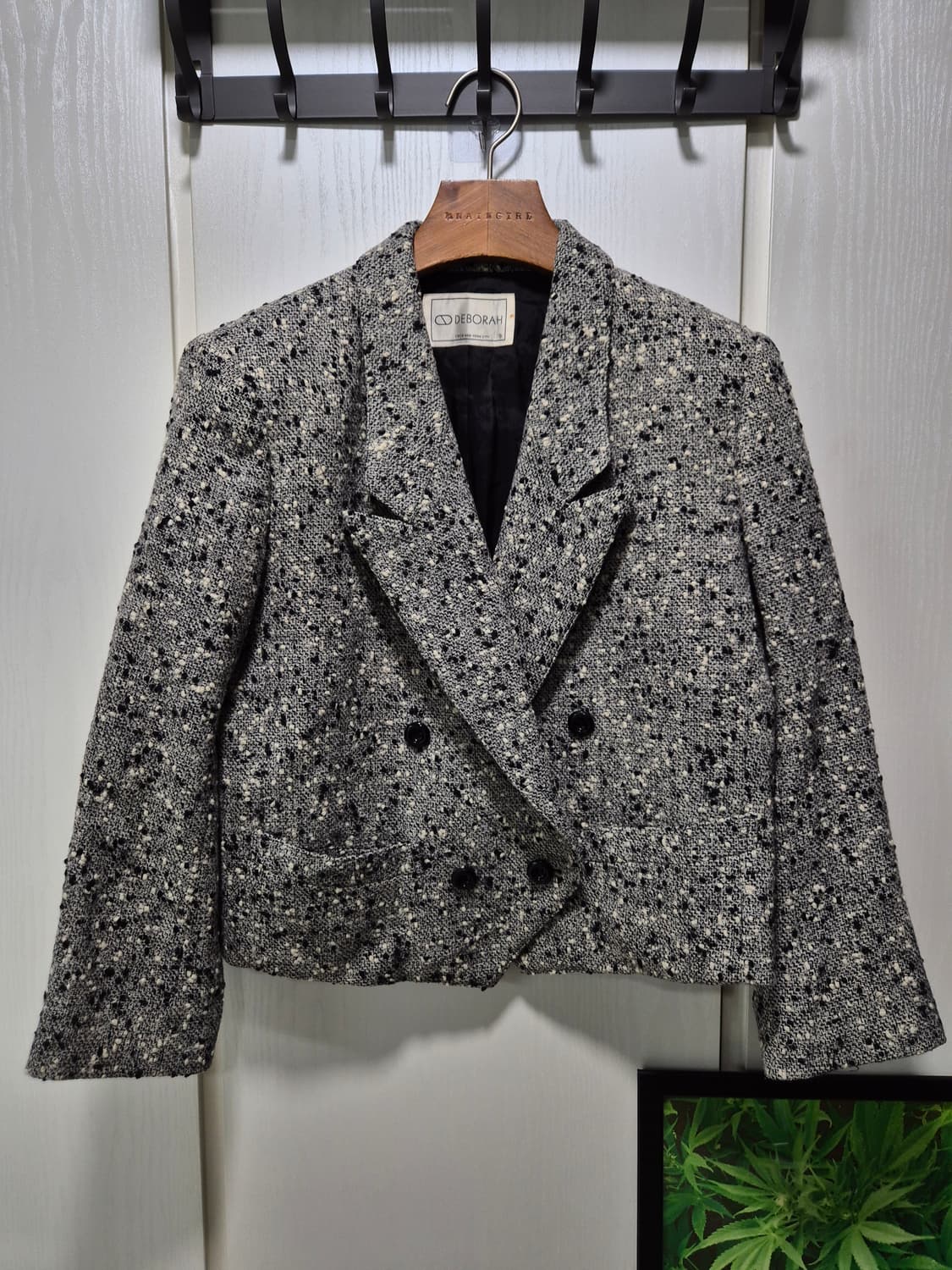 DEBORAH 트위드 더블 버튼 자켓 상품이미지1