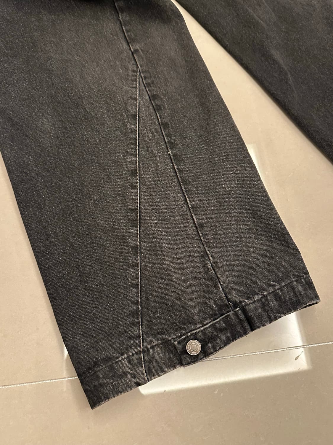 와이드 폴딩 데님팬츠 상품이미지4