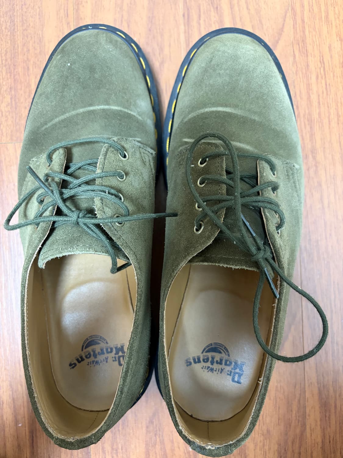 닥터마틴 스미스 4홀 스웨이드 카키 상품이미지2