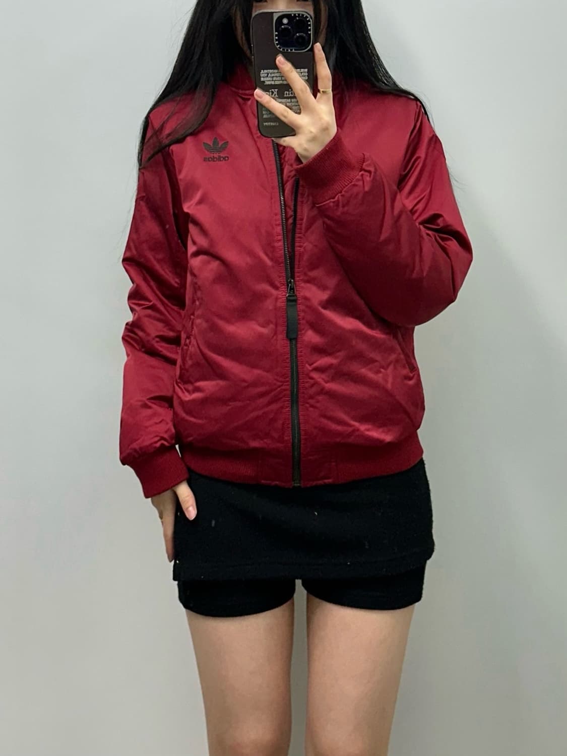 아디다스 파이어버드 버건디 봄버 자켓 상품이미지1