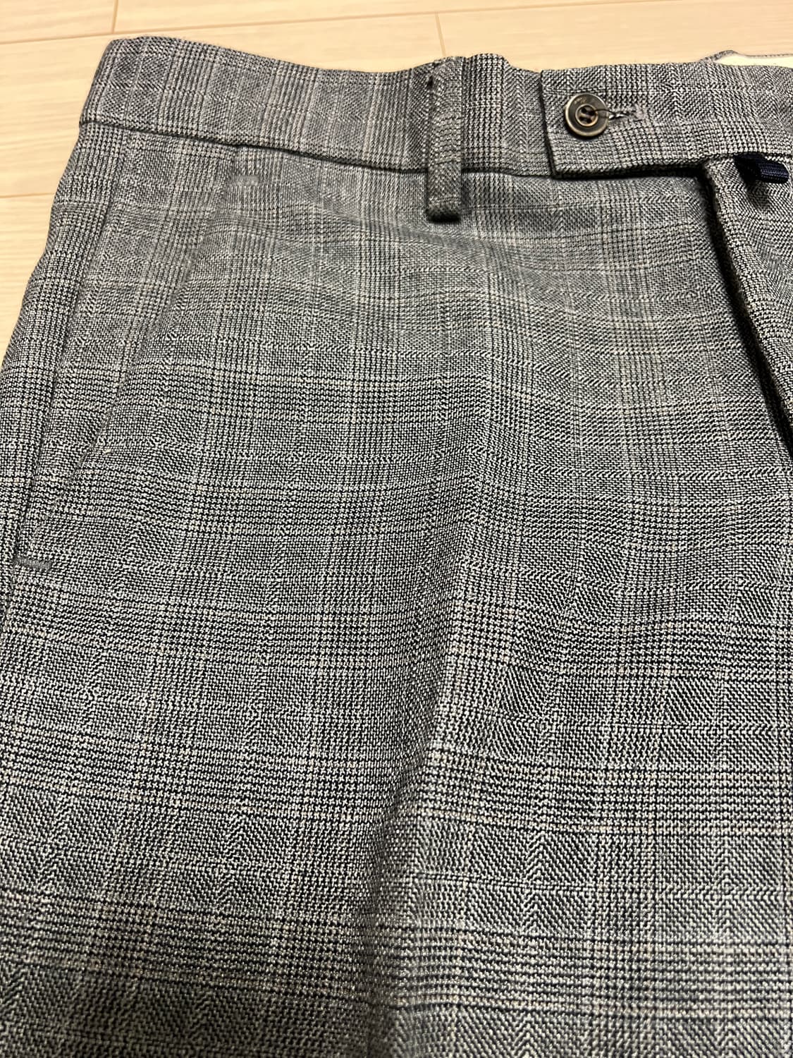 그레이 체크 슬랙스 팬츠 / 클래식 슬림핏 / 30 상품이미지4