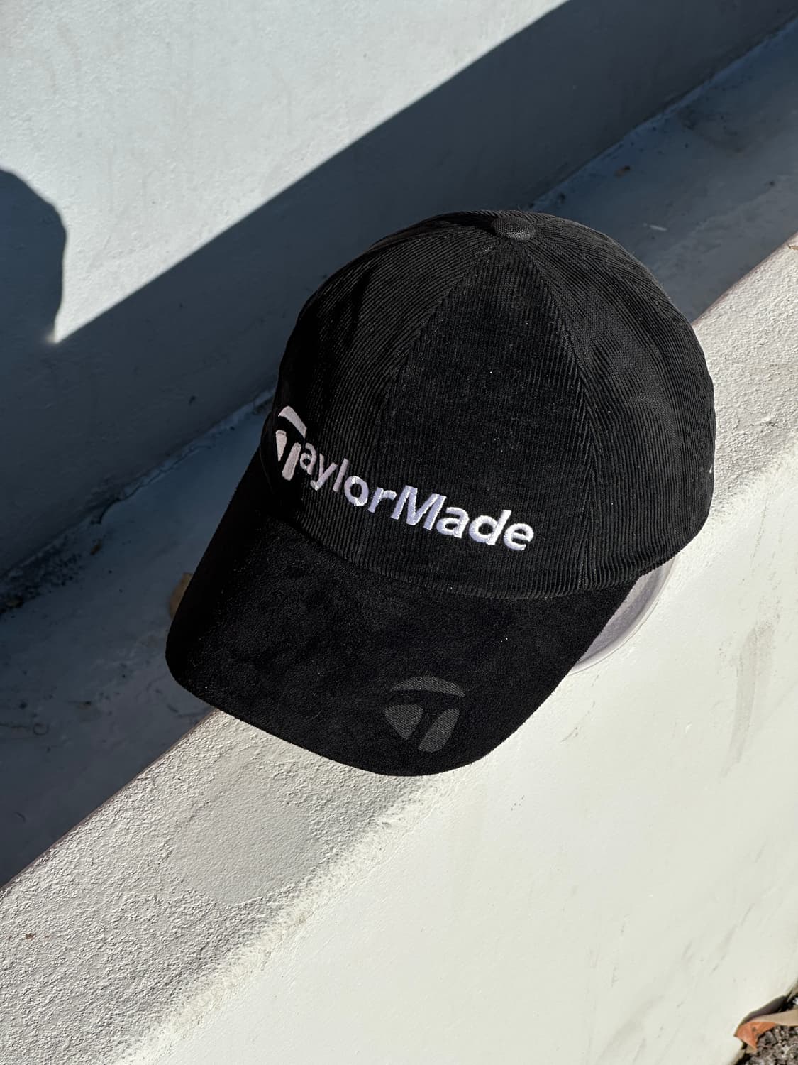 [M] 테일러메이드 블랙 코듀로이 볼캡 모자 상품이미지2
