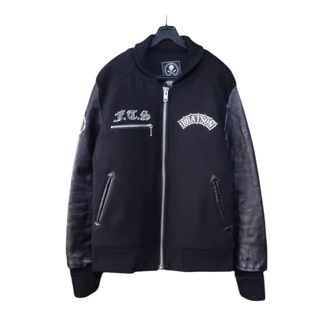 [BRATSON]14F/W 스컬 빅 로고 블랙 스타디움 자켓 상품이미지2