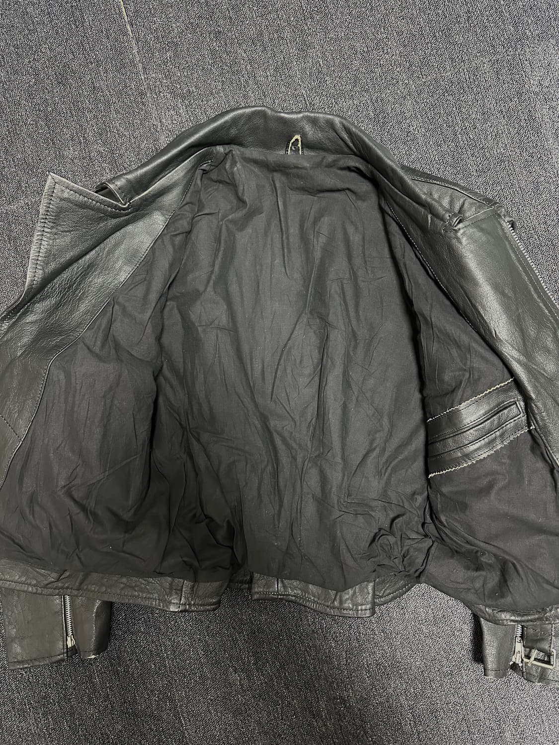 빈티지 소가죽 라이더 자켓 상품이미지2