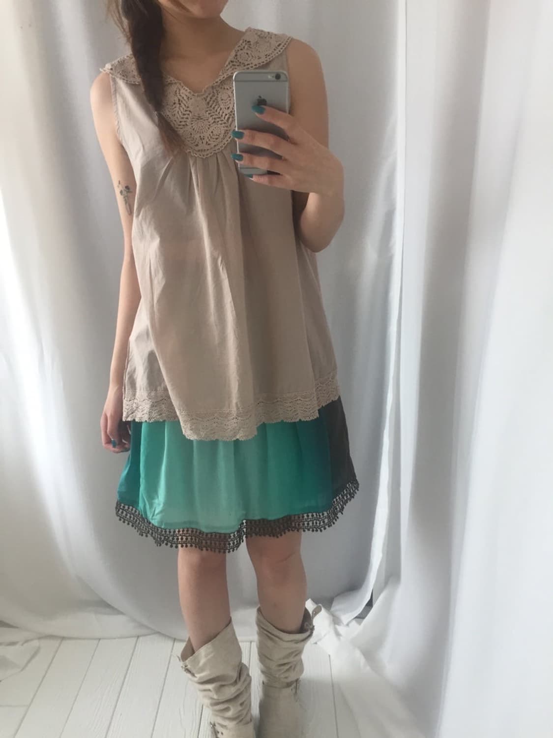 737. beige antique blouse 상품이미지3
