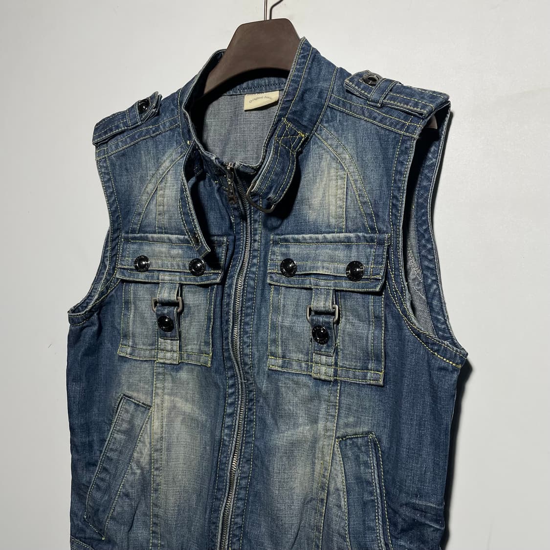 y2k 빈티지 데님 베스트 상품이미지2