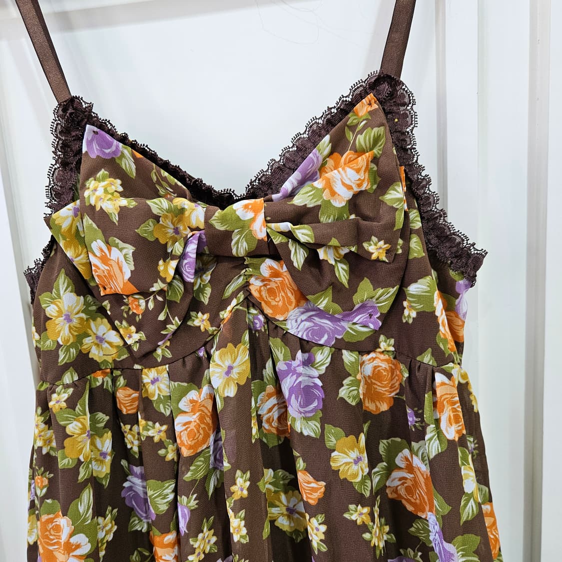 플라워 리본 롱 원피스 상품이미지2