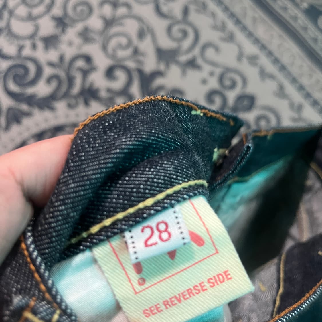 28 에비수 백로고 데님 팬츠/W2670 상품이미지5