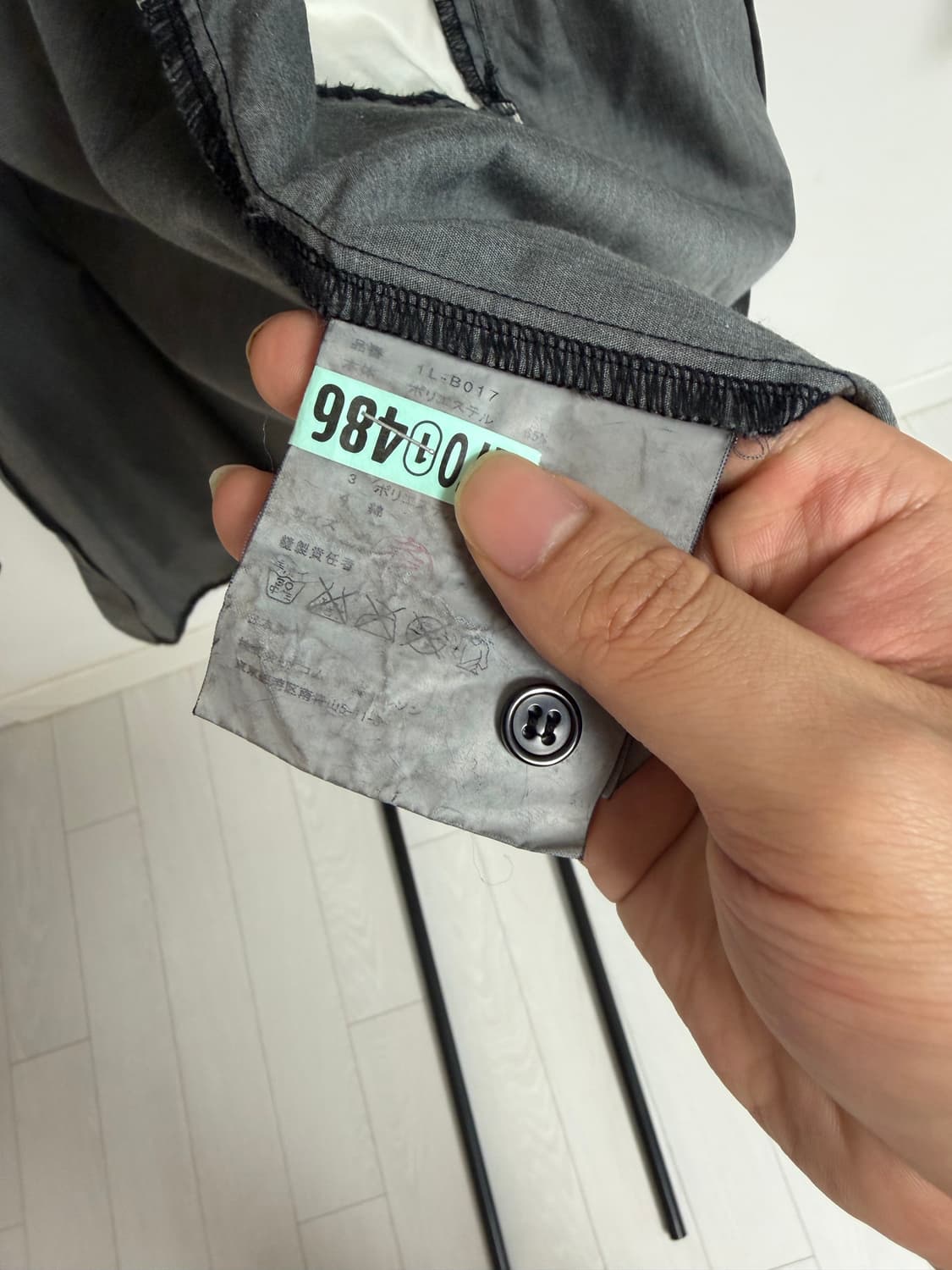 꼼데가르송 블랙 패치워크 후드자켓 XL레어개체 상품이미지7