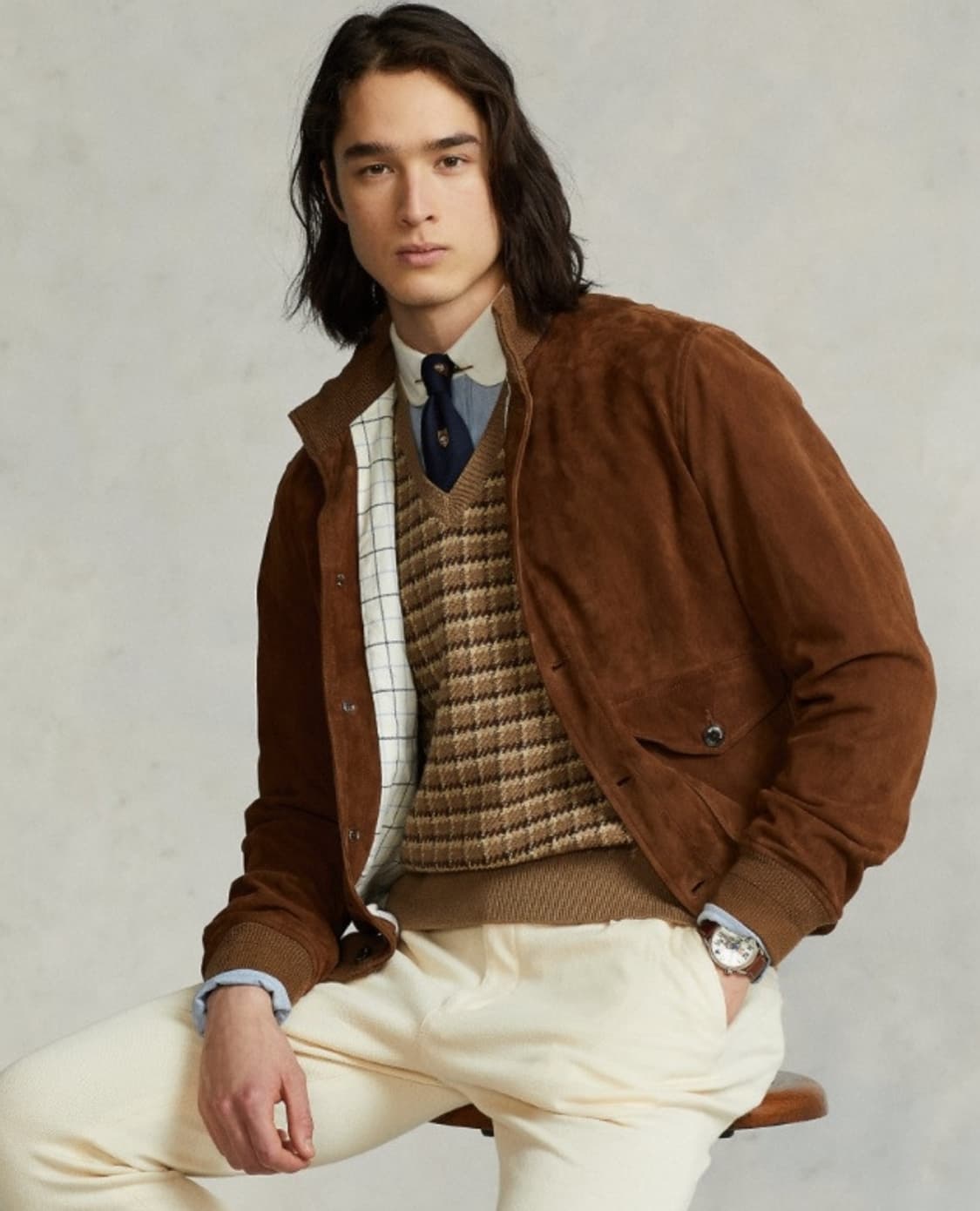 폴로 랄프로렌 코튼 캐시미어 니트 베스트M 상품이미지1